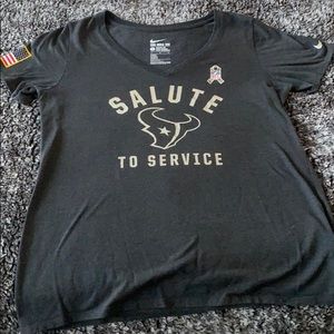 NFL Houston Texans NIKE Salute to Service T-shirt